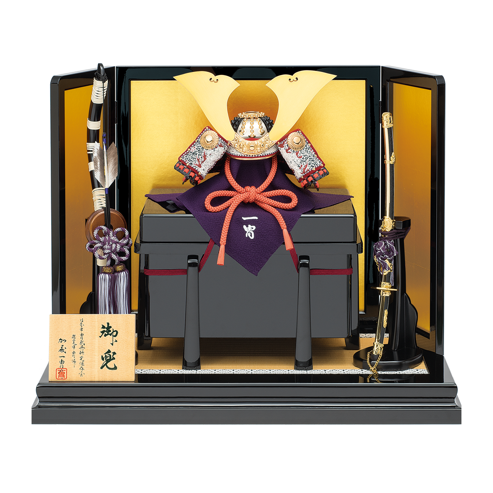 名工 甲冑師 加藤一冑 作 大塔宮護良親王 三杉本型兜 兜飾り 一冑作 不動明王 1/3 – 株式会社真多呂